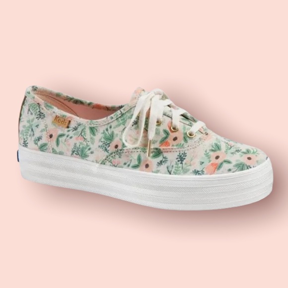 KEDS x Rifle Paper Co | Triple Wildflower Platform Sneaker - Picture 1 of 9